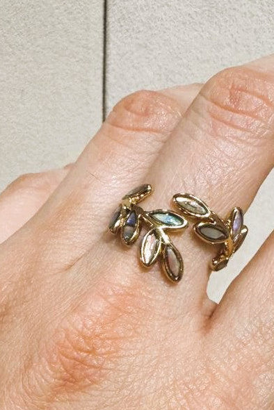 Anillo Hojas Tornasol