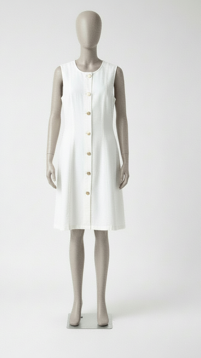 VESTIDO DEMIN BLANCO