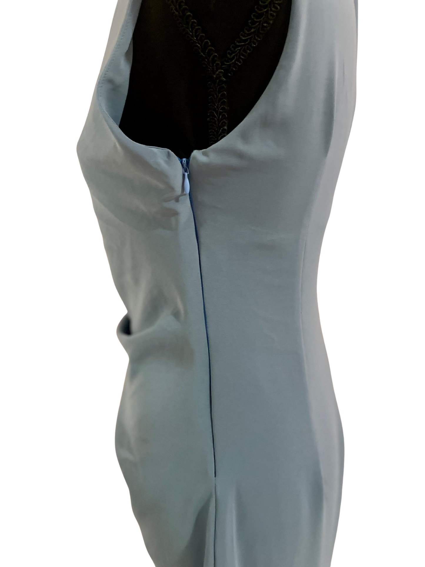 Vestido Midi Asimétrico con Detalle Fruncido