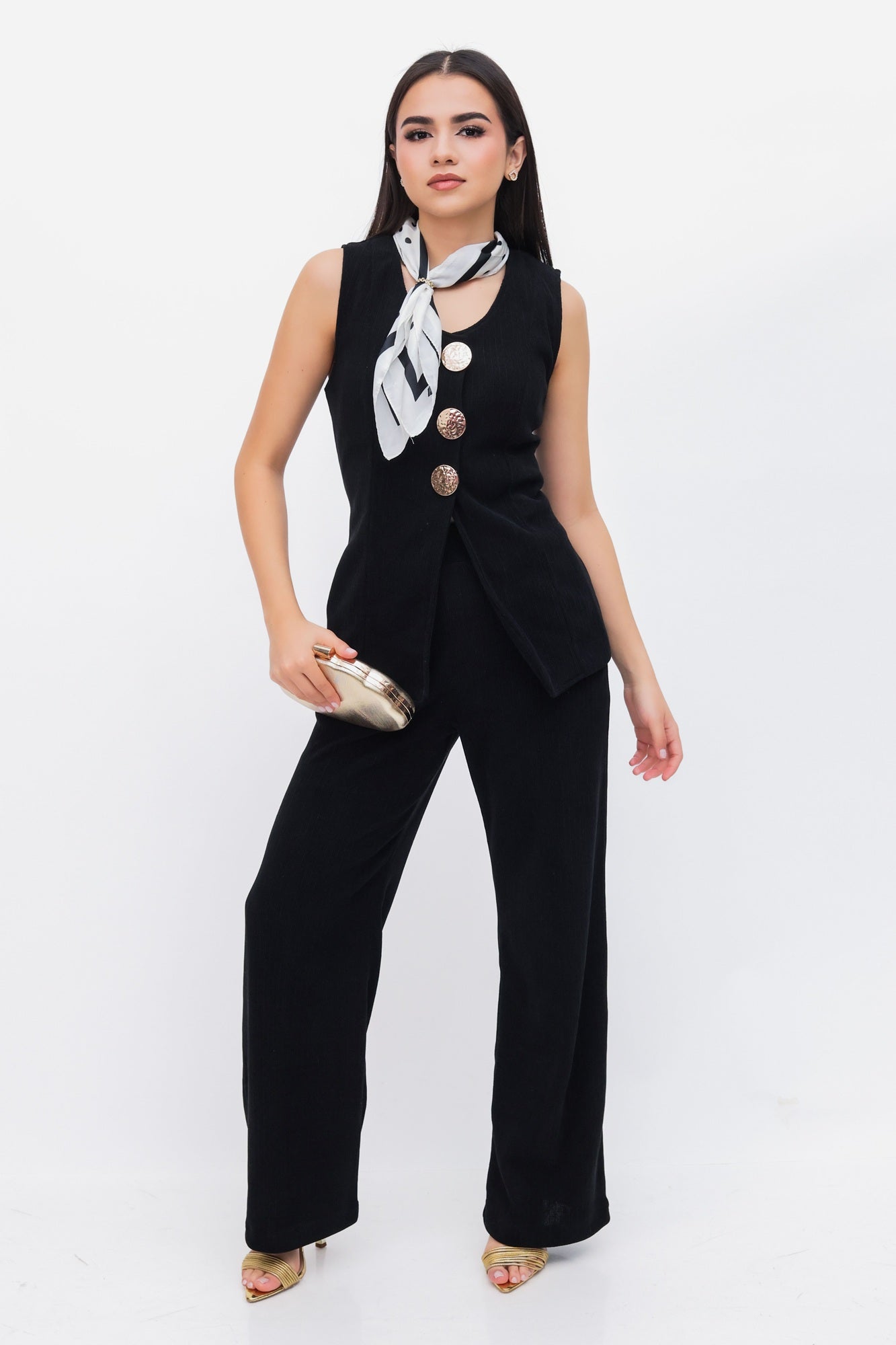 Conjunto de Chaleco y pantalón con bolsillos