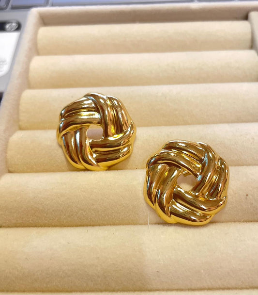 Aretes Dorados Circulares