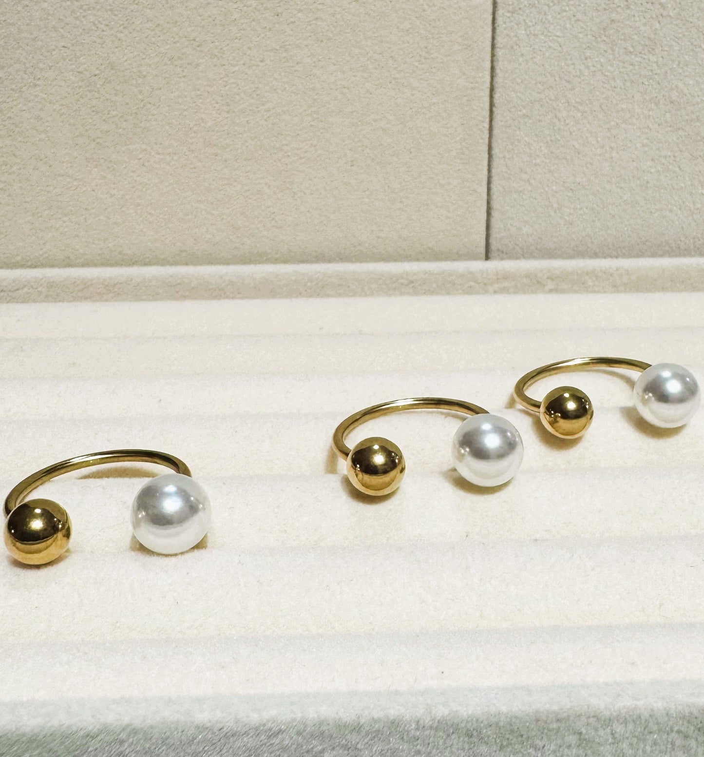 Anillo Perla Gold Dot