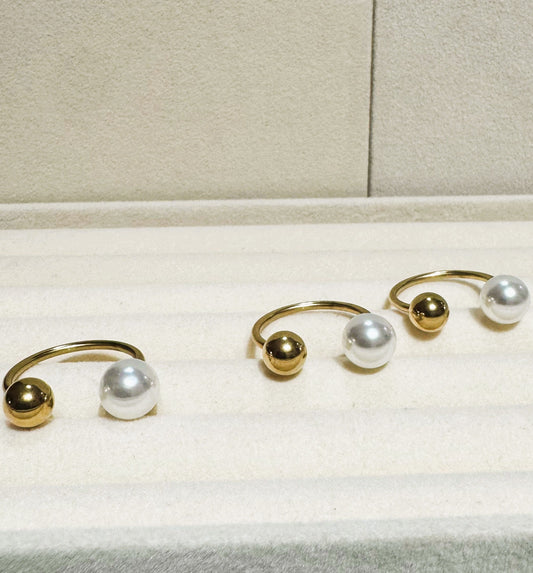 Anillo Perla Gold Dot
