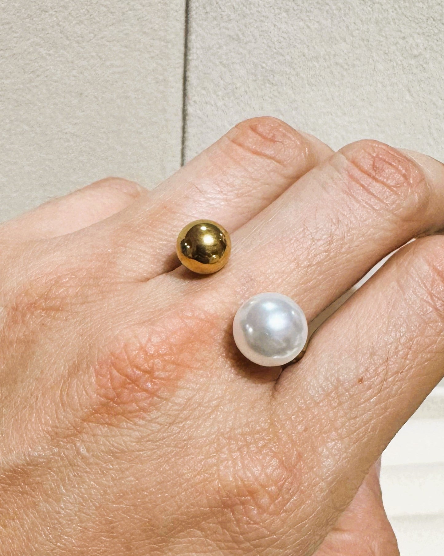 Anillo Perla Gold Dot