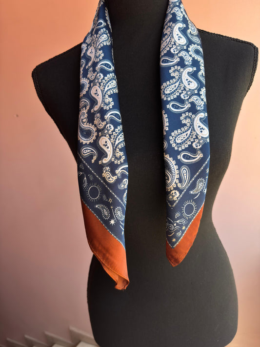 Mascada Azul & Terracota