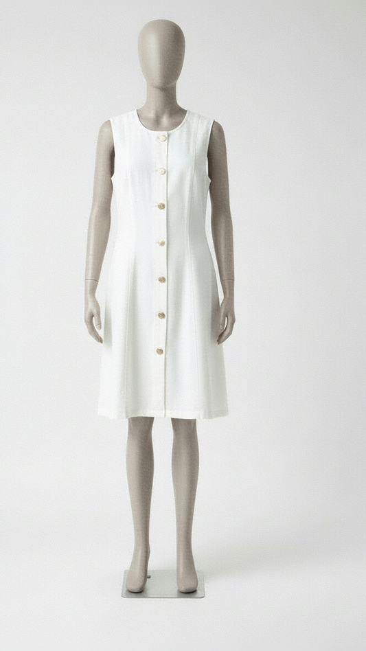 VESTIDO DEMIN BLANCO