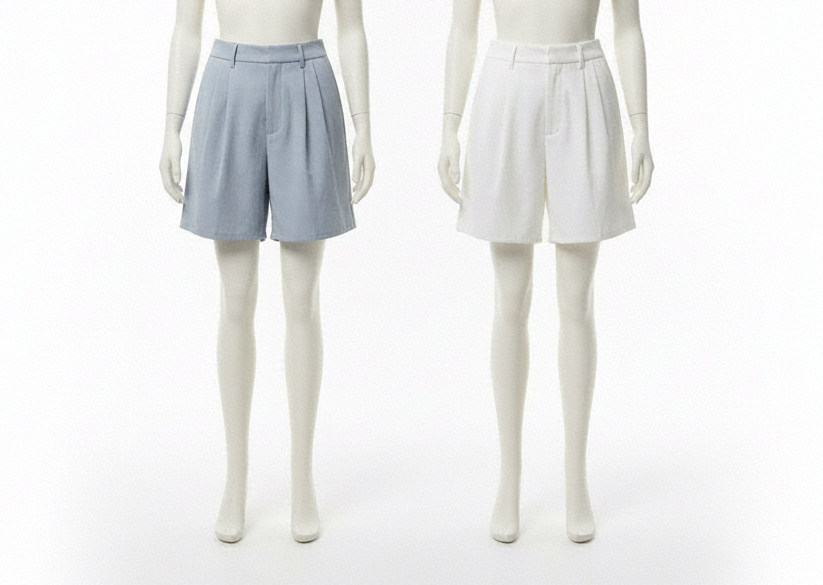 Short de vestir ligeros- con bolsillos tiro alto