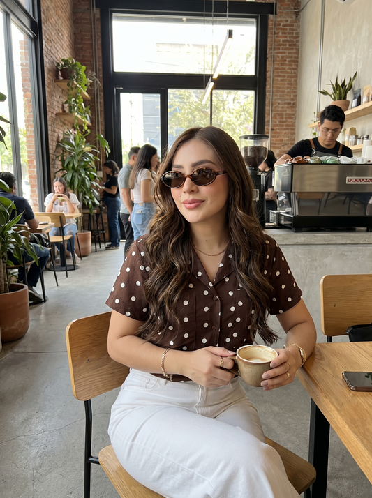 Camisa Polka dot