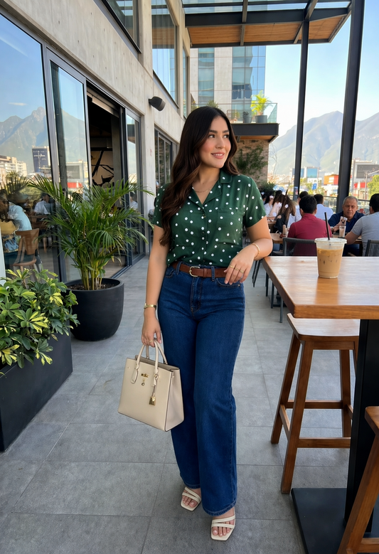 Camisa Polka dot