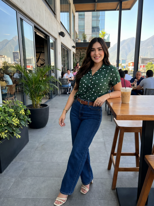 Camisa Polka dot