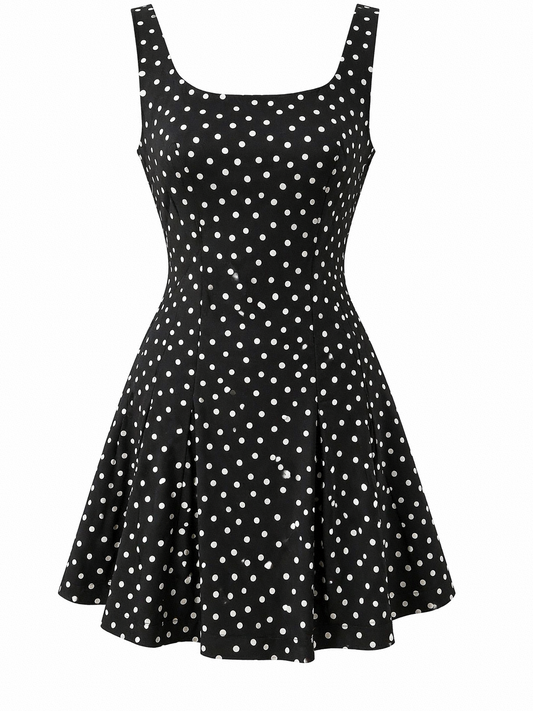 Vestido Strech Polka Dot con short