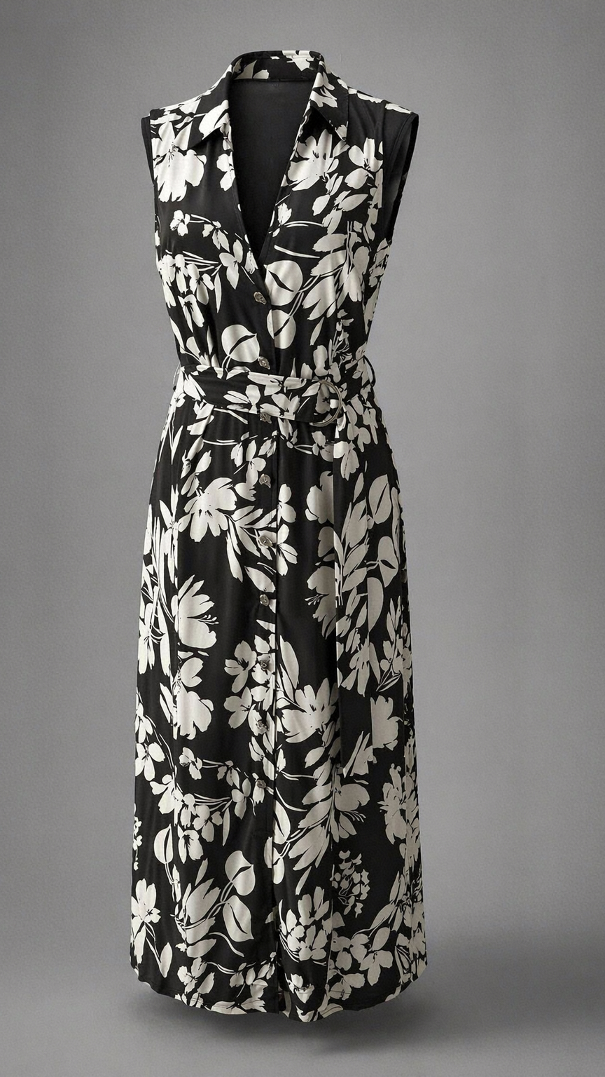 Vestido midi floreado